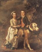 Thomas Gainsborough Portrait of Elizabeth and Charles Bedford Norge oil painting reproduction